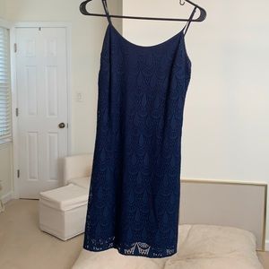Lilly Pulitzer navy lace dress